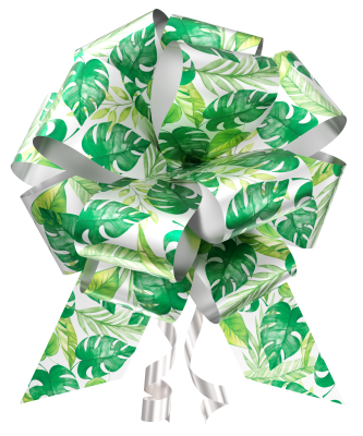 Lao Mgico Decorado Folhagem Tropical