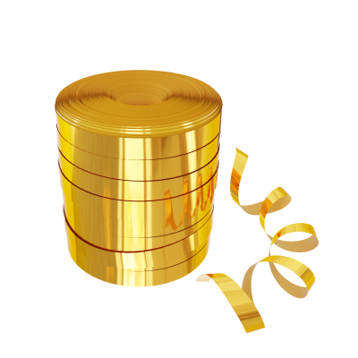 Fitilho Metalizado Dourado