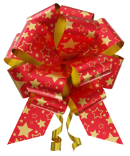 Lao Mgico Decorado Estrelas Vermelho